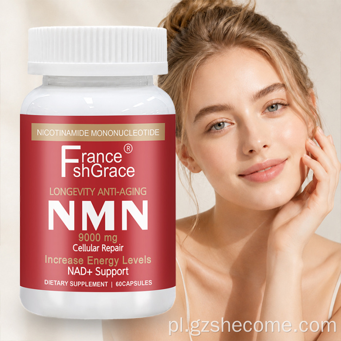Shecome NMN uzupełnia metabolizm energetyczny w kapsułkach przeciwstarzeniowych